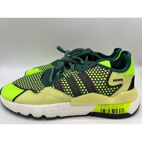 Adidas Nite Jogger Sneakers Green/White 3M Reflective EF5406 Men’s Size 12 NWT - Picture 2 of 16